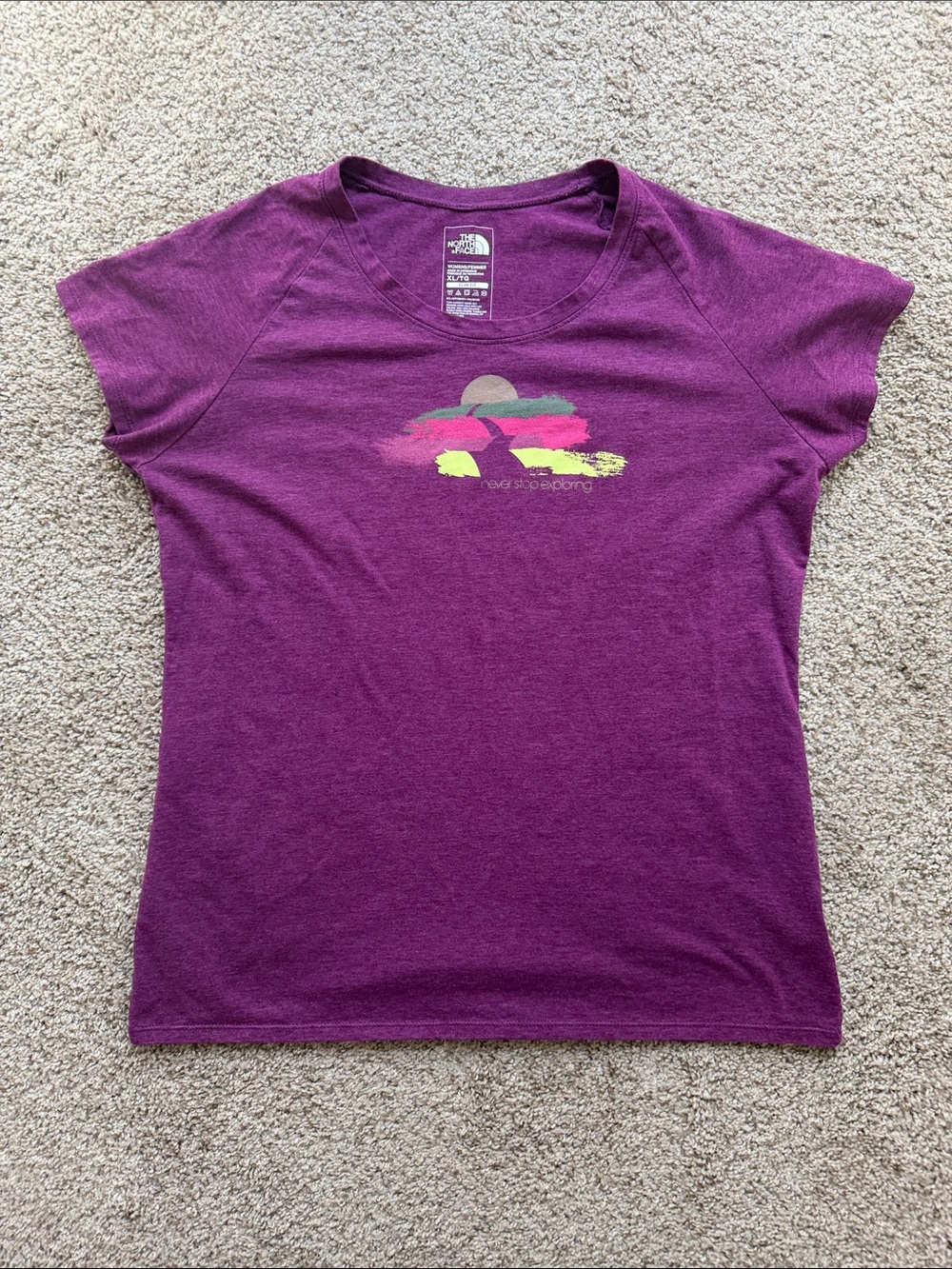 The North Face Women’s Purple Short Sleeve Graphic Tee